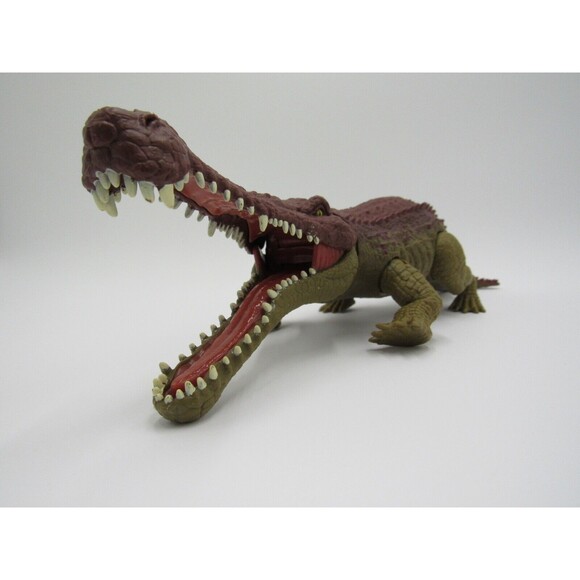 Mattel Jurassic World Primal Attack Massive Biters Sarcosuchus Dinosaur Figure - Picture 4 of 15